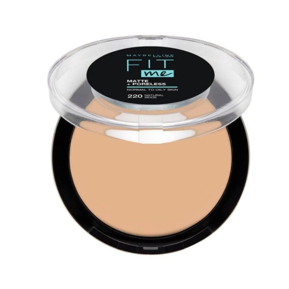 MAYBELLINE-POLVO COMPACTO MATIFICANTE FIT ME! 222 TRUE BEIGE